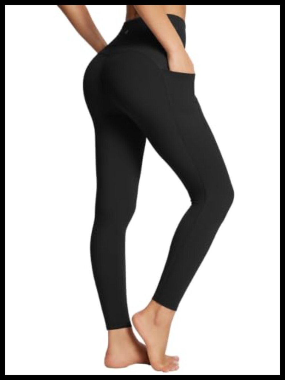 Women's Leggings with Pockets Tummy Control High Waisted 7/8 Ankle Gym Yoga